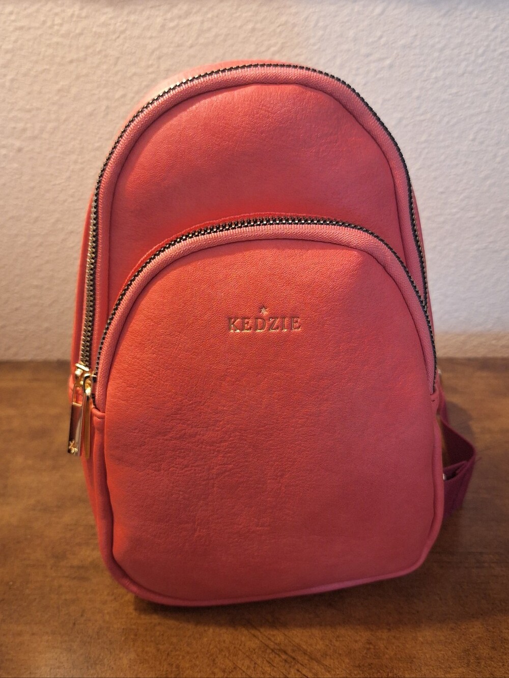 Kedzie Sunset Coral Women's Mini Shoulder Sling Backpack